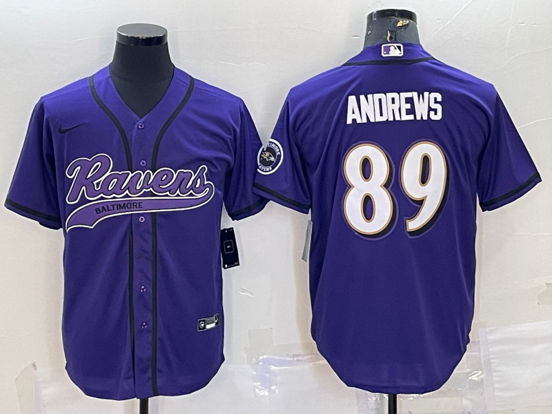 Men's Baltimore Ravens Mark Andrews Purple Game Jersey Joint Edition football jersey product view 1