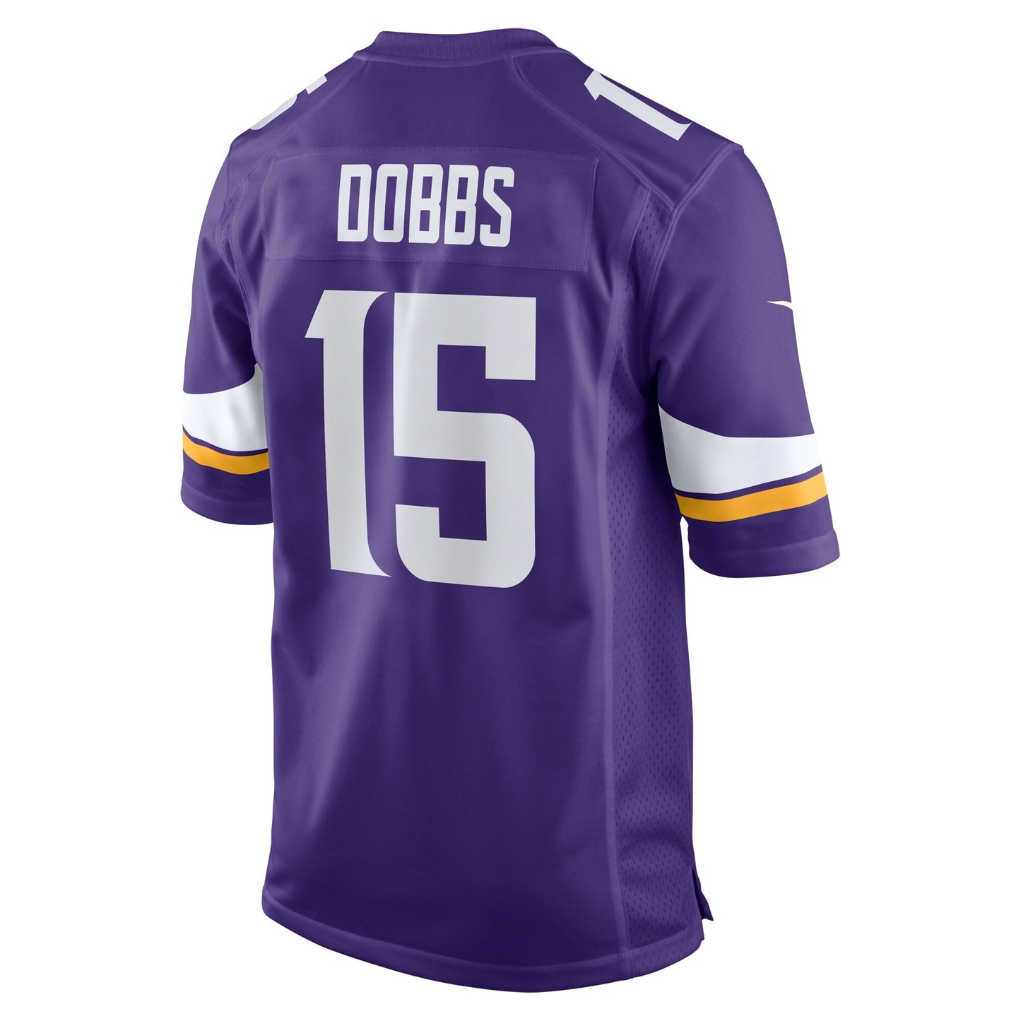 Joshua Dobbs Minnesota Vikings Game Jersey - Purple football jersey product view 3