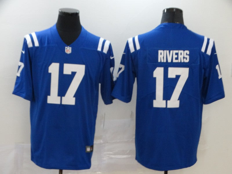 Men's Indianapolis Colts Philip Rivers #17 Blue Player Game Jersey1 football jersey product view 1