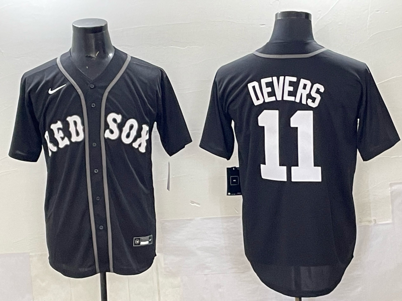 Men's Boston Red Sox Rafael Devers Black Limited Player Jersey baseball jersey product view 1