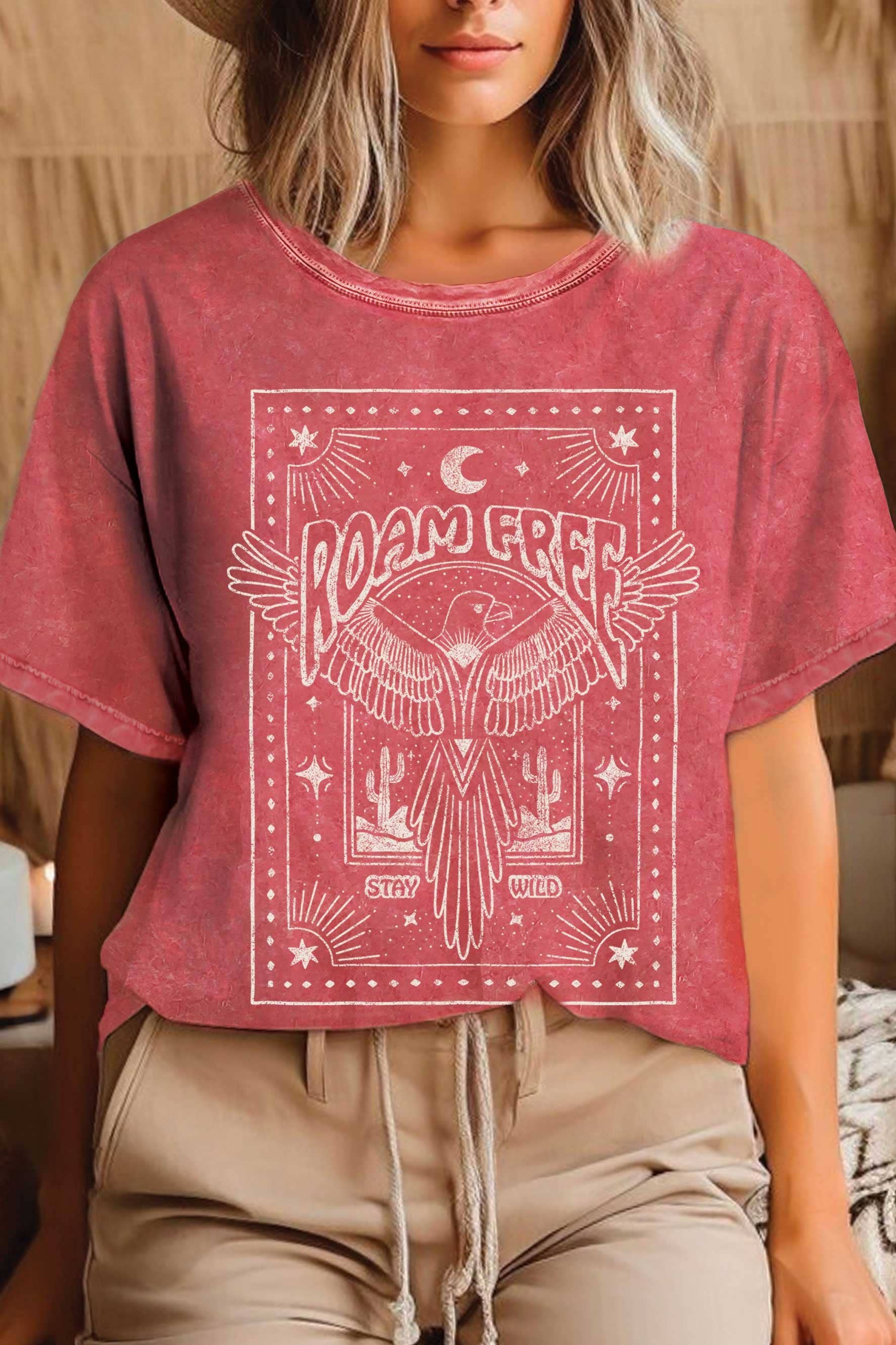 Roam Free Bird Mineral Graphic Tshirts Unisex T-shirt, Sweatshirt, Hoodie, Long Sleeve Tee - T-Shirt, Sweatshirt, Hoodie
