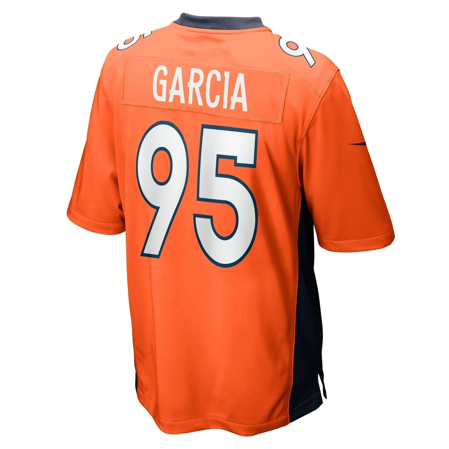 Elijah Garcia Denver Broncos Team Game Jersey - Orange football jersey product view 3