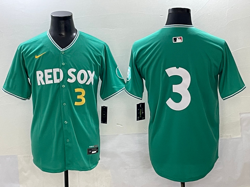 Men's Boston Red Sox Ceddanne Rafaela Green 2025 City Connect Limited Player Jersey baseball jersey product view 1