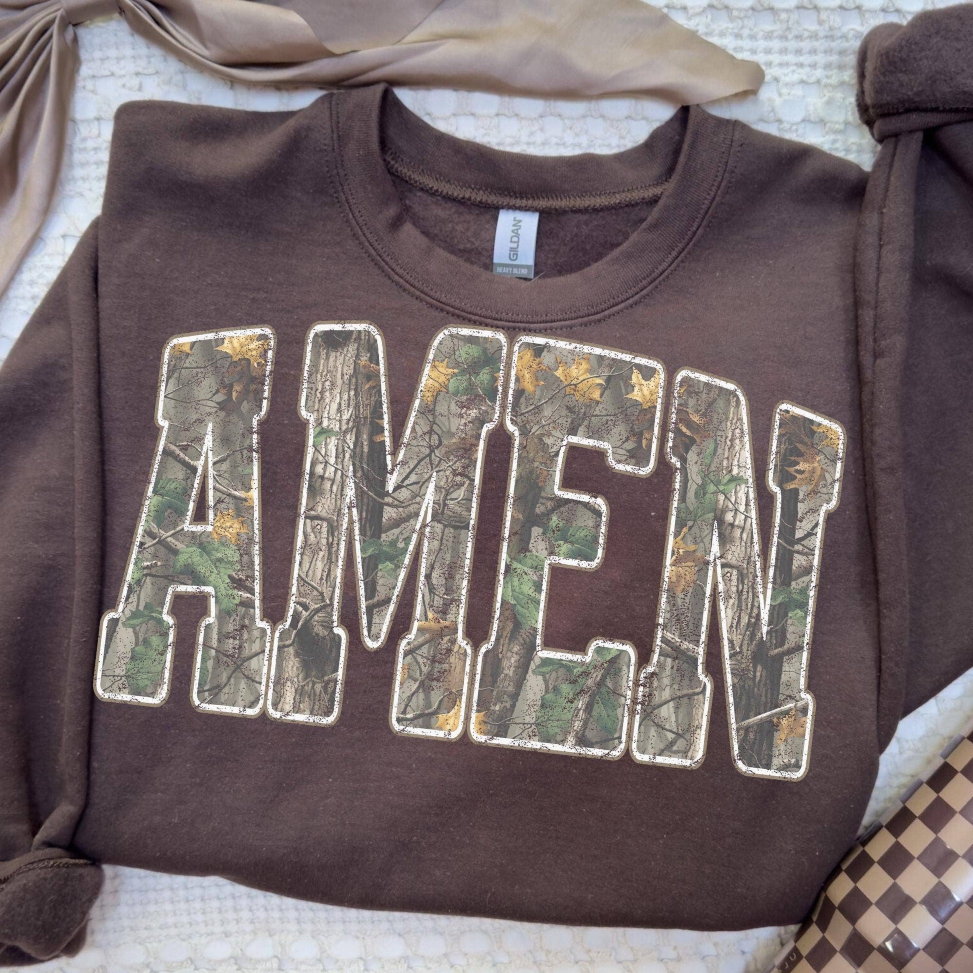 Retro Faith Camo Christian Jesus Bible Verse Shirt Unisex T-shirt, Sweatshirt, Hoodie, Long Sleeve Tee - T-Shirt, Sweatshirt, Hoodie