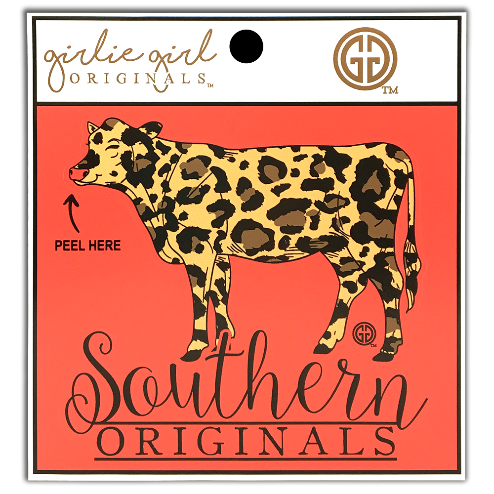 Decal/Sticker Leopard Print Cow 2223 Unisex T-shirt, Sweatshirt, Hoodie, Long Sleeve Tee - T-Shirt, Sweatshirt, Hoodie