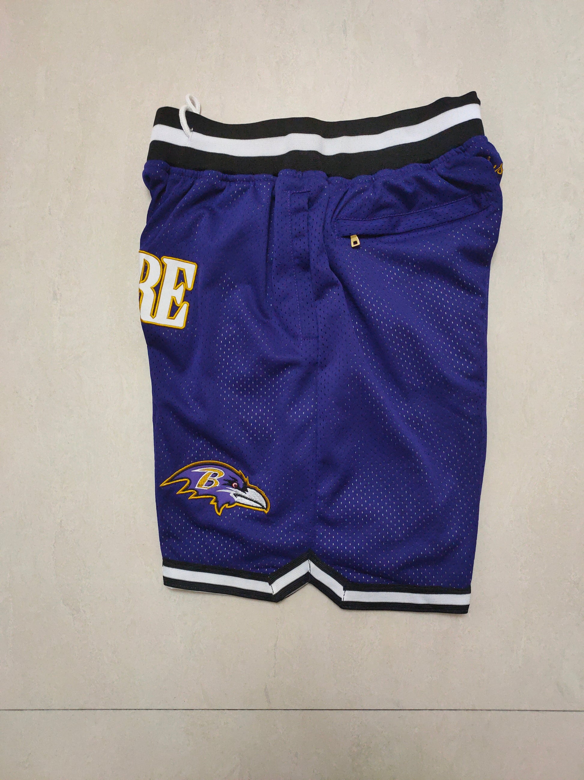 JUST DON Baltimore Ravens Pocket Shorts football jersey product view 3