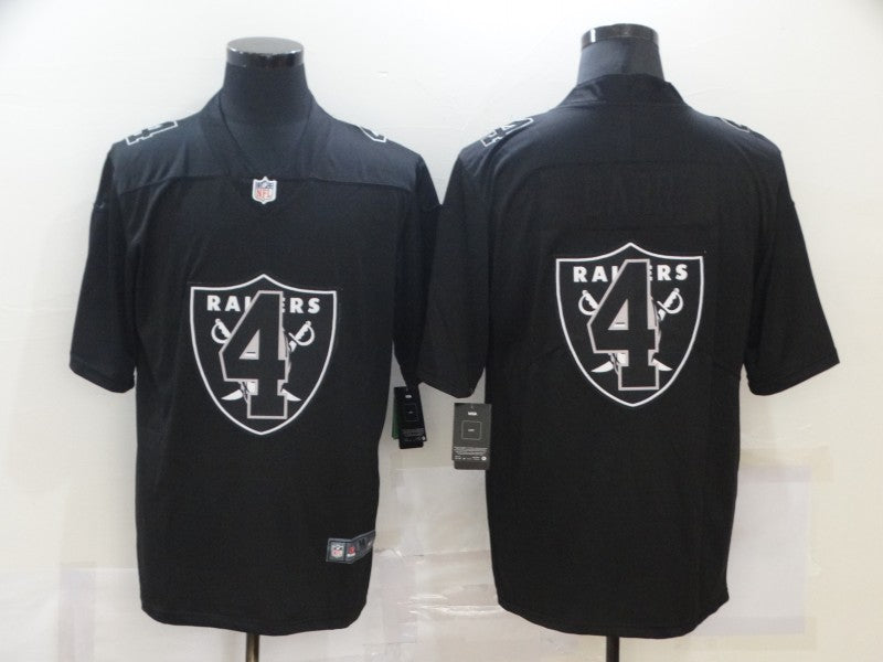 Men's Las Vegas Raiders #4 Derek Carr Black Player Team Jersey1 football jersey product view 1