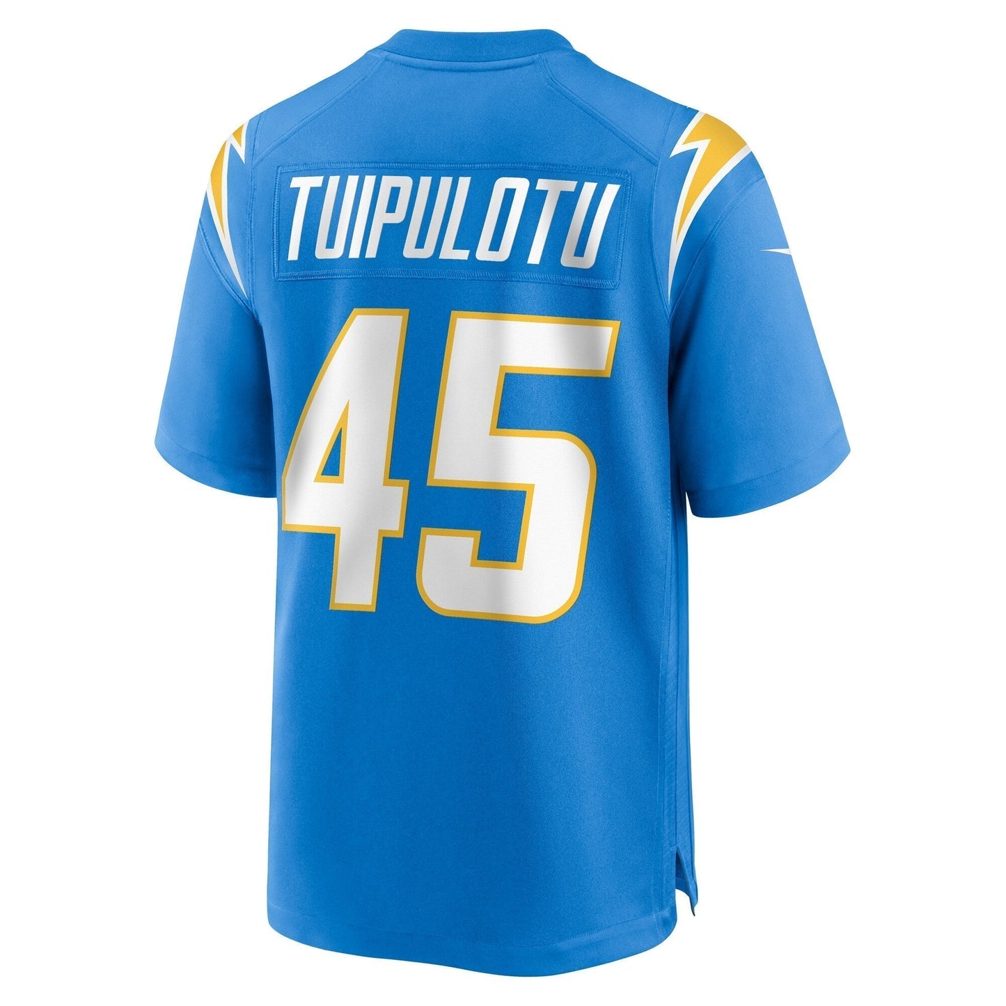 Tuli Tuipulotu Los Angeles Chargers Team Game Jersey - Powder Blue football jersey product view 3