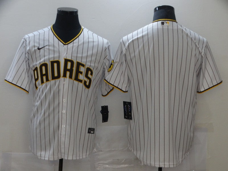 Men's San Diego Padres White Home Blank Replica Jersey1 baseball jersey product view 1