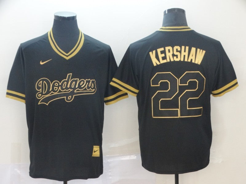 Men's Los Angeles Dodgers Clayton Kershaw #22 Black Fashion Stitched Jersey1 baseball jersey product view 1