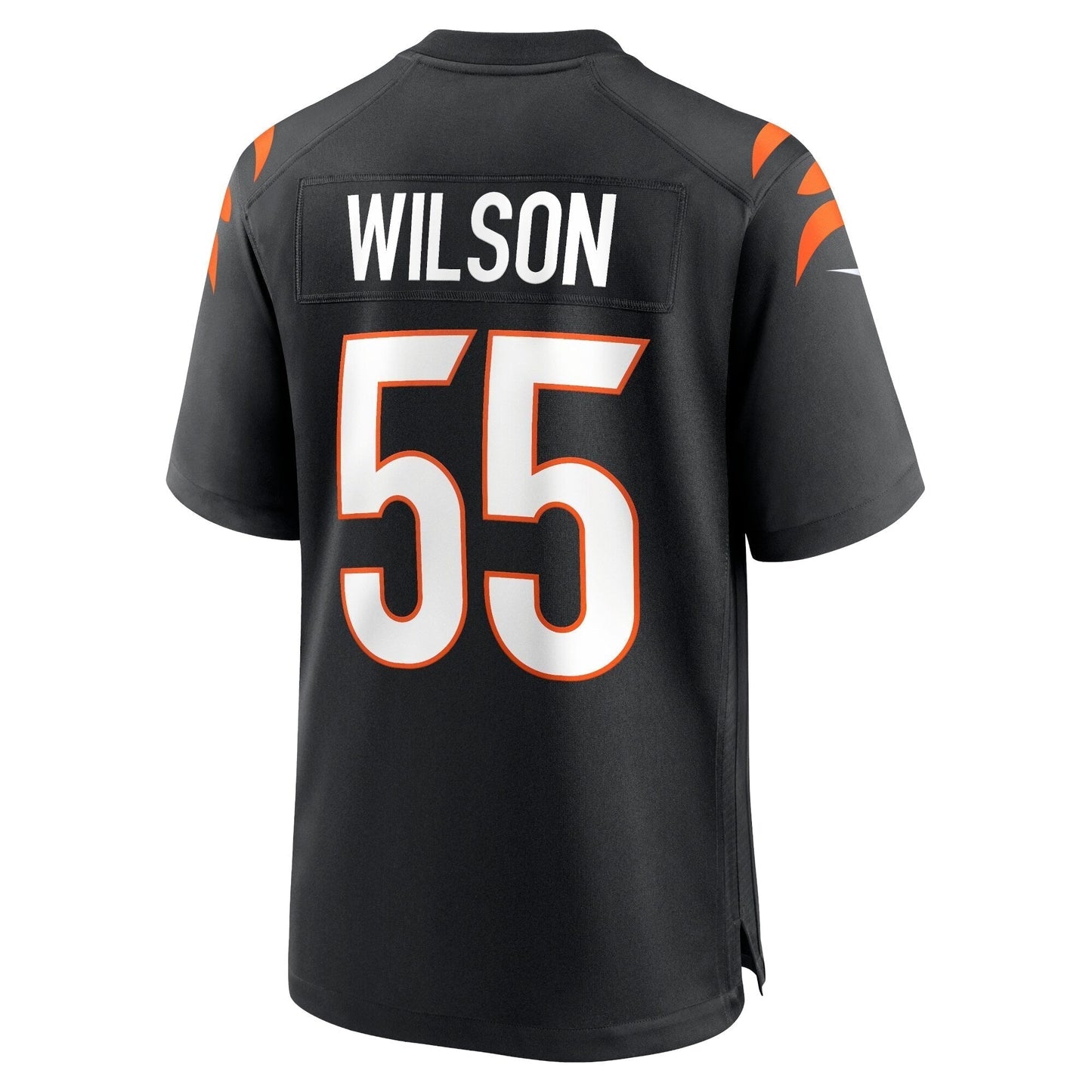 Logan Wilson Cincinnati Bengals Game Jersey - Black football jersey product view 3