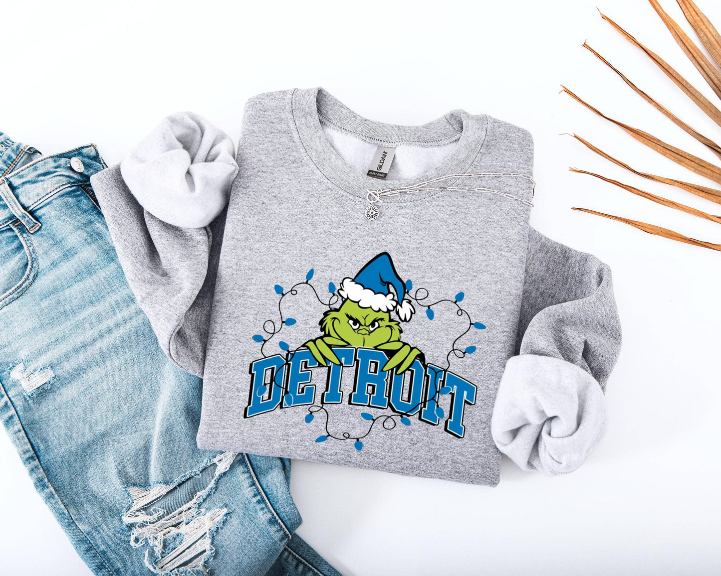 Christmas Detroit Football Grinch Hoodie Unisex T-shirt, Sweatshirt, Hoodie, Long Sleeve Tee - T-Shirt, Sweatshirt, Hoodie