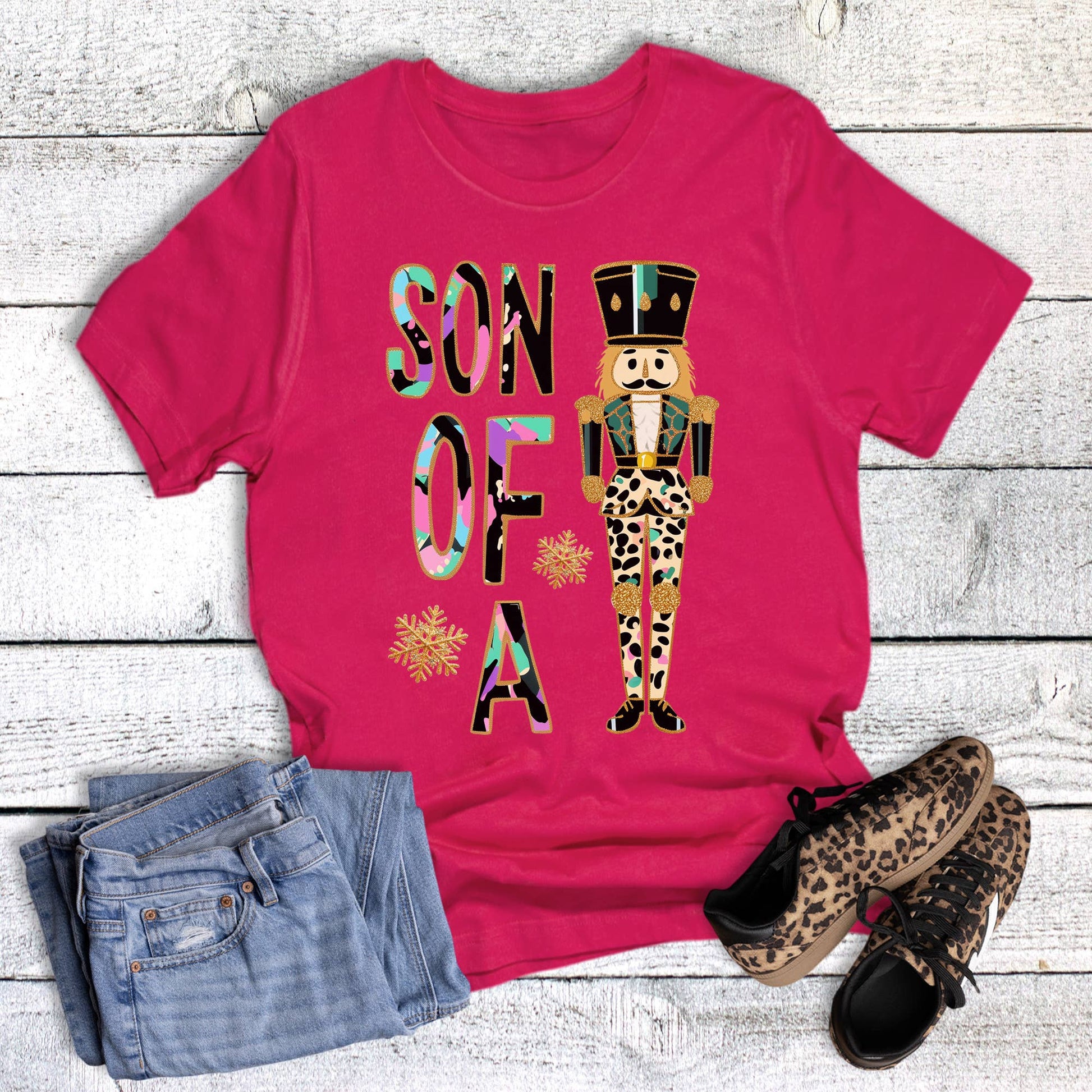 Christmas Funny Son of A Nutcracker Graphic Tee Unisex T-shirt, Sweatshirt, Hoodie, Long Sleeve Tee - T-Shirt, Sweatshirt, Hoodie