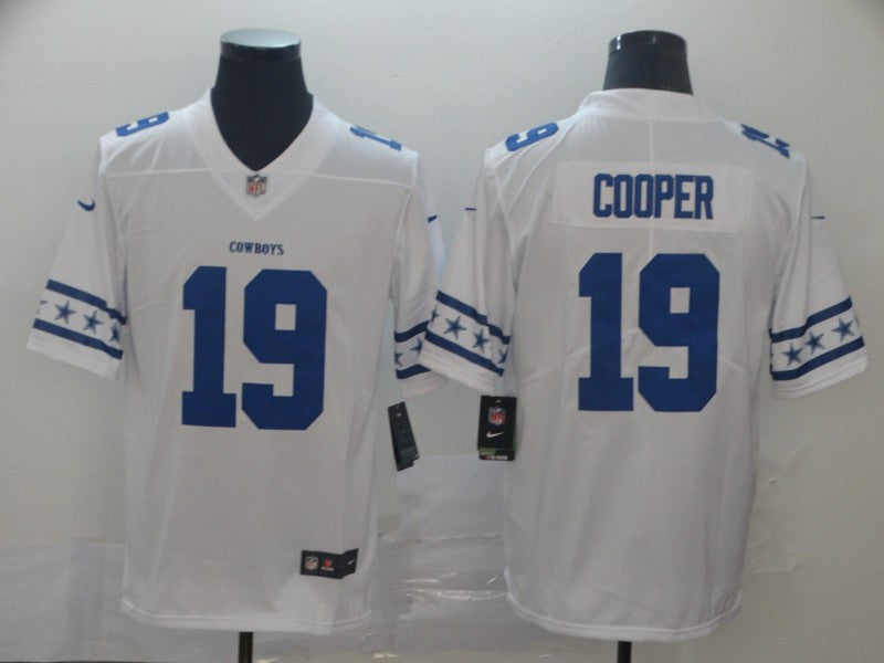 Men's Dallas Cowboys Amari Cooper #19 White Game Player Jersey1 football jersey product view 1