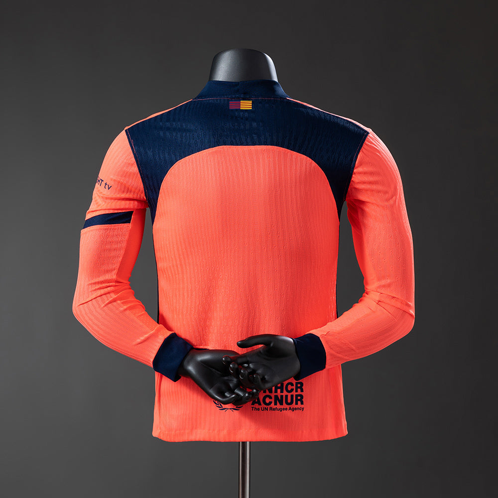 Barcelona 25/26 Third Away Long Sleeve Player Version Jersey sports jersey product view 2