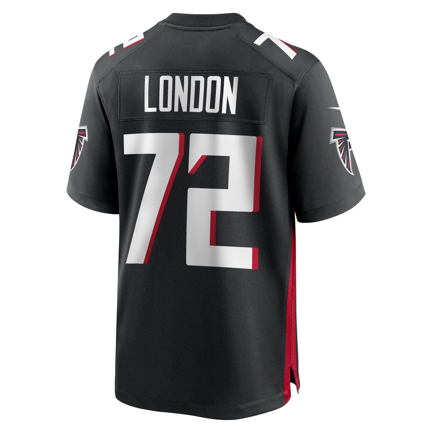 LaCale London Atlanta Falcons Game Jersey - Black football jersey product view 3