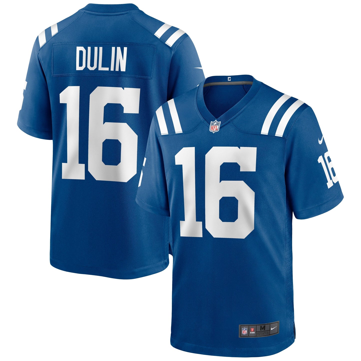 Ashton Dulin Indianapolis Colts Game Jersey - Royal football jersey product view 1