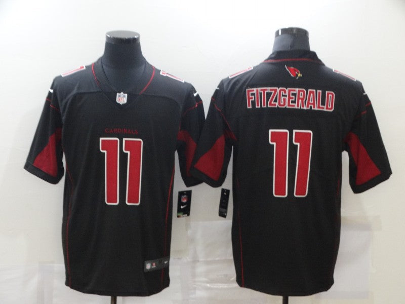 Men's Arizona Cardinals Larry Fitzgerald #11 Black Player Game Jersey1 football jersey product view 1