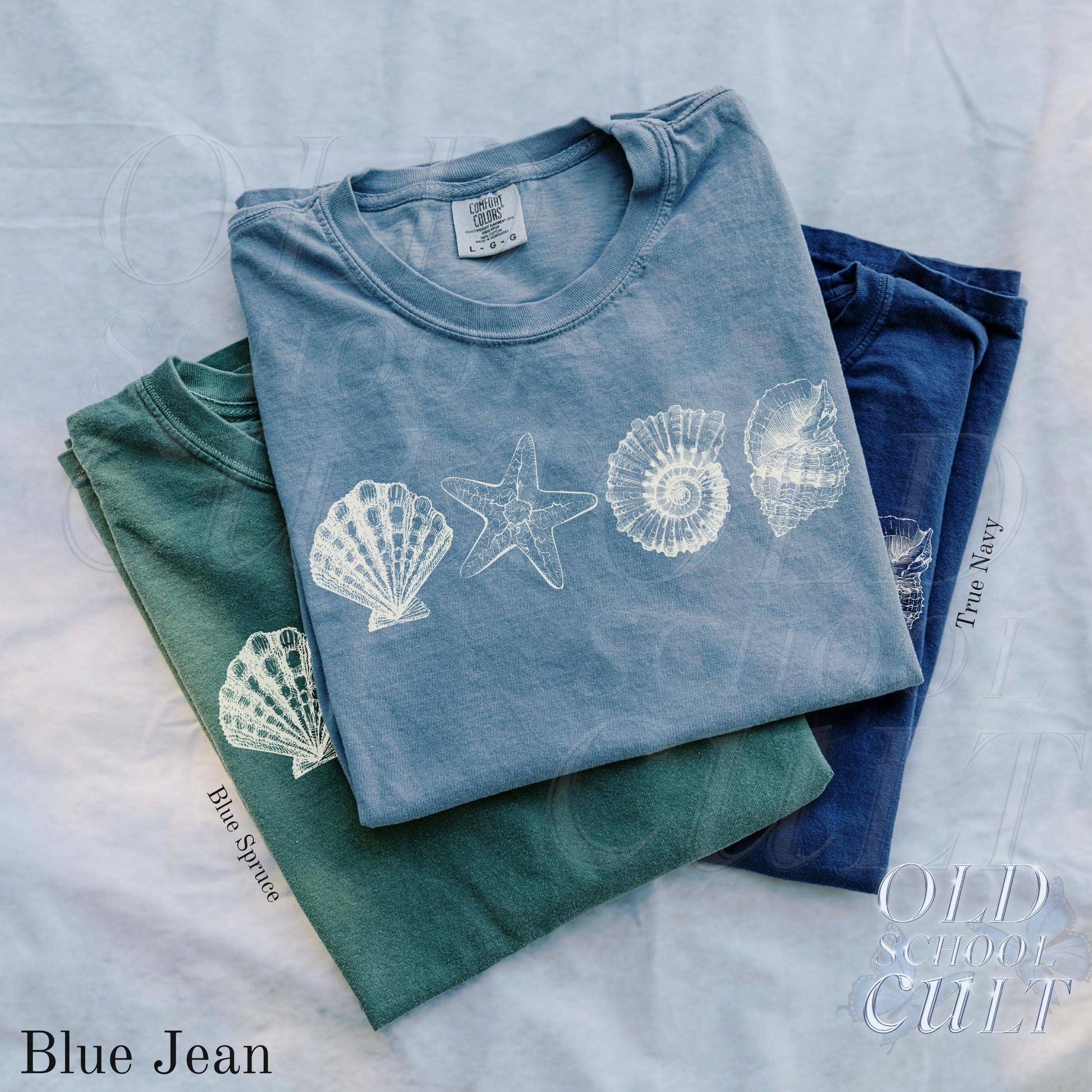 Vintage Sea Shells Ocean Lover Tee Unisex T-shirt, Sweatshirt, Hoodie, Long Sleeve Tee - T-Shirt, Sweatshirt, Hoodie