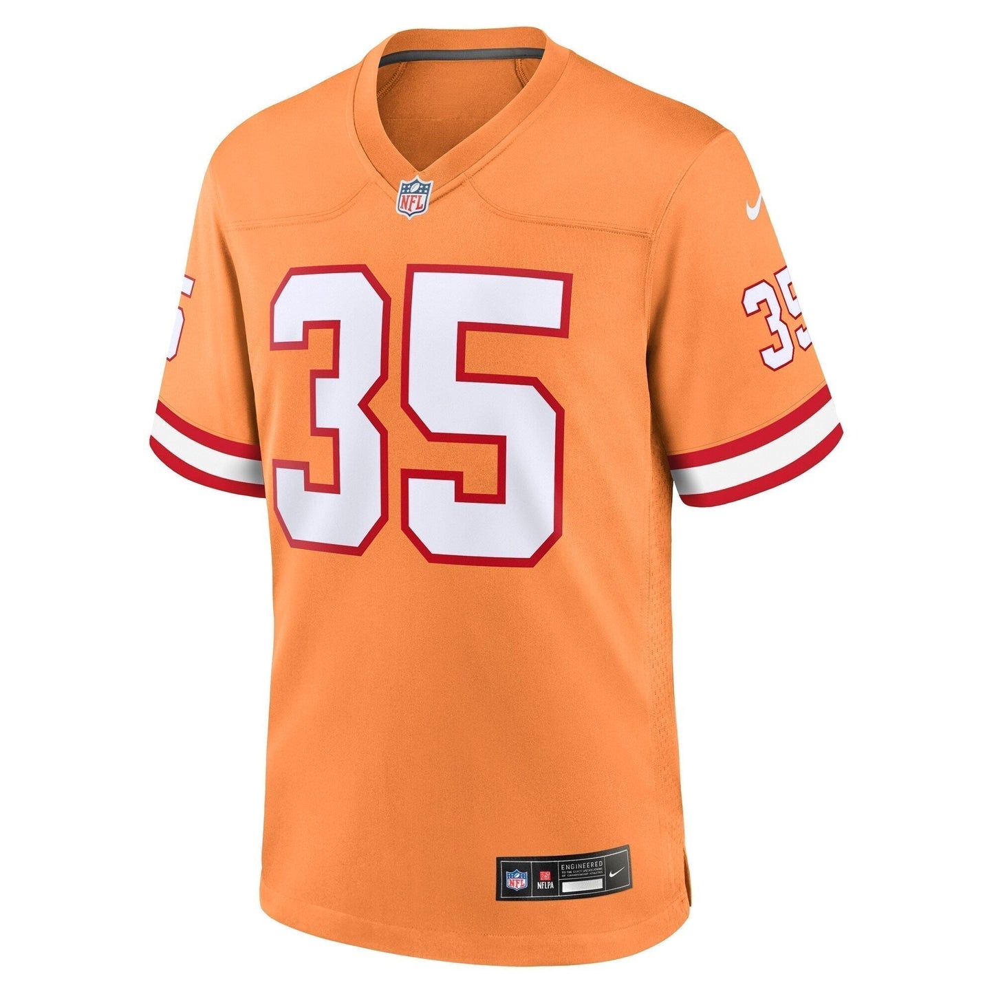 Jamel Dean Tampa Bay Buccaneers Throwback Game Jersey - Orange football jersey product view 2