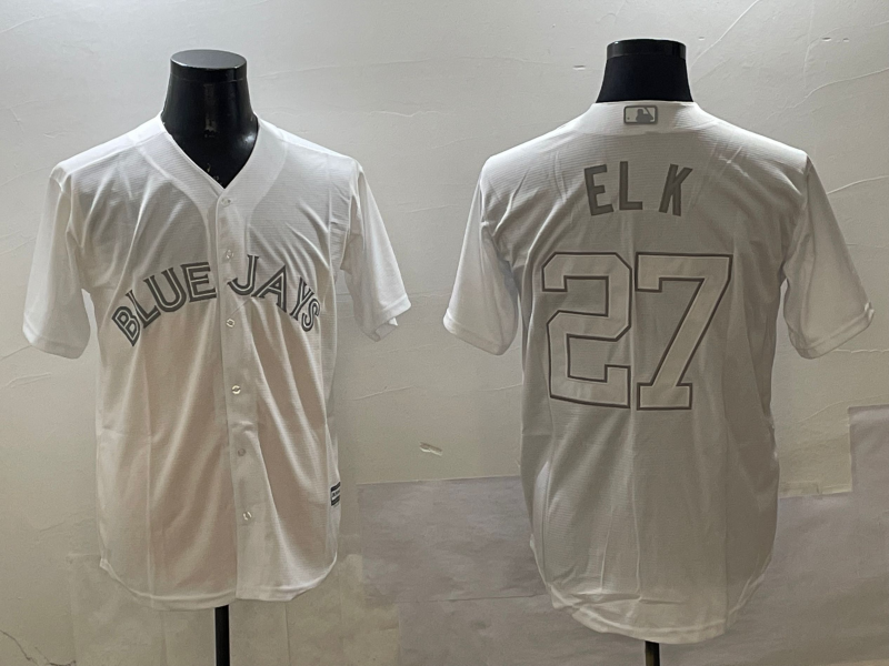 Men's Toronto Blue Jays Vladimir Guerrero Jr. #27 White Player Jersey baseball jersey product view 1