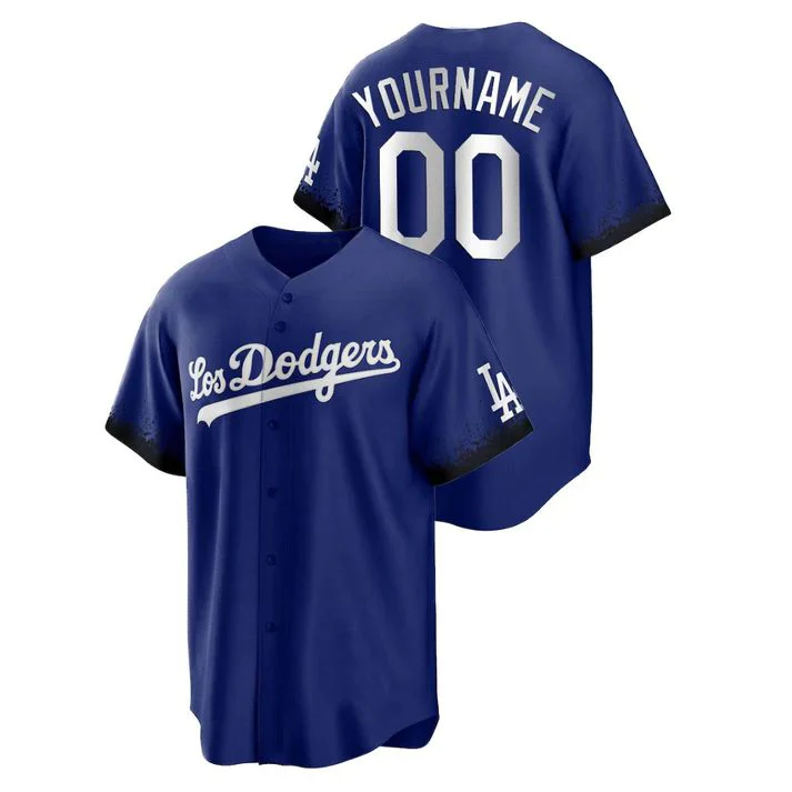 Men's Los Angeles Dodgers Royal Replica Custom Jersey baseball jersey product view 1
