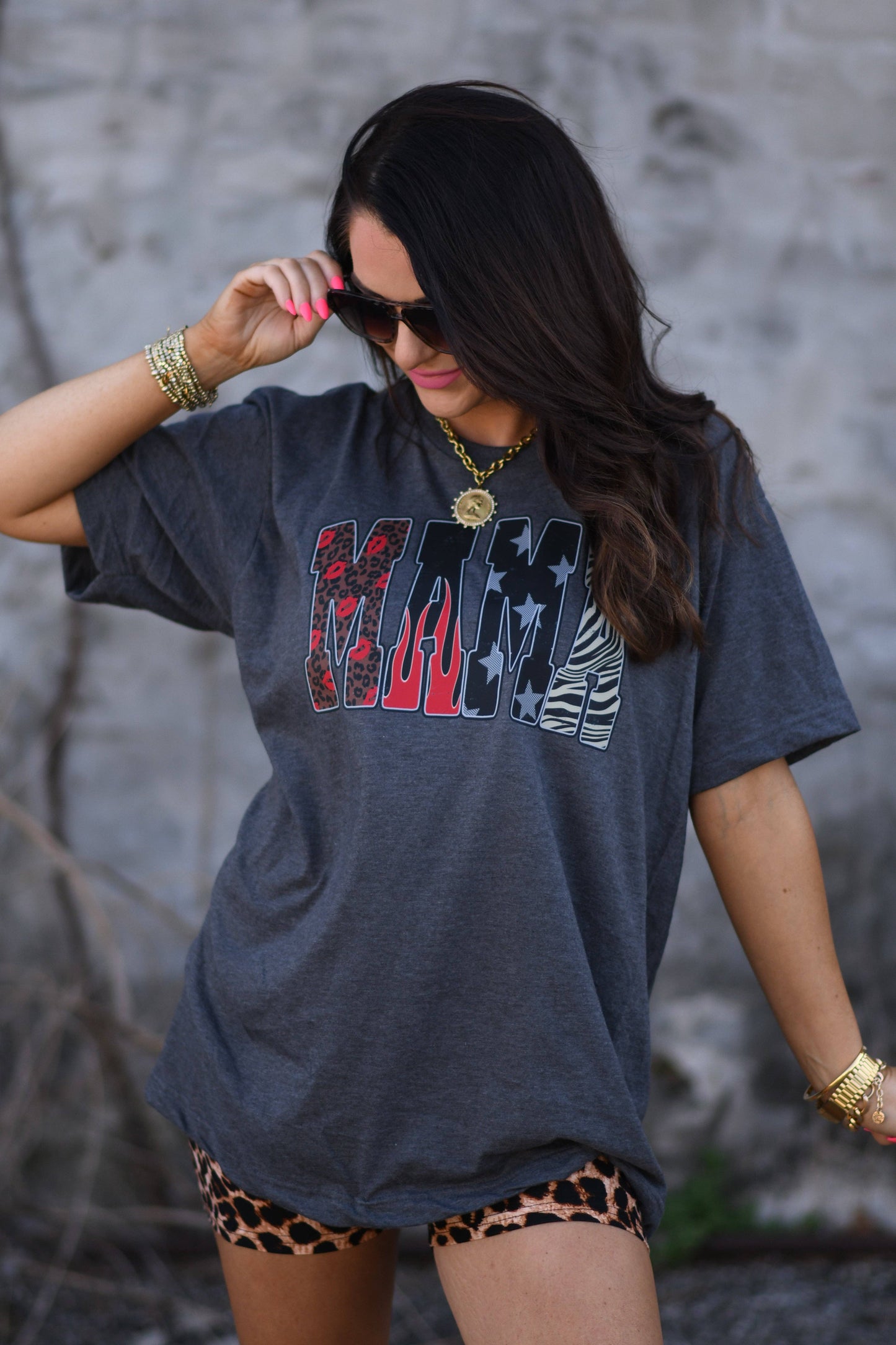 Mama Leopard Flames Tee Unisex T-shirt, Sweatshirt, Hoodie, Long Sleeve Tee - T-Shirt, Sweatshirt, Hoodie