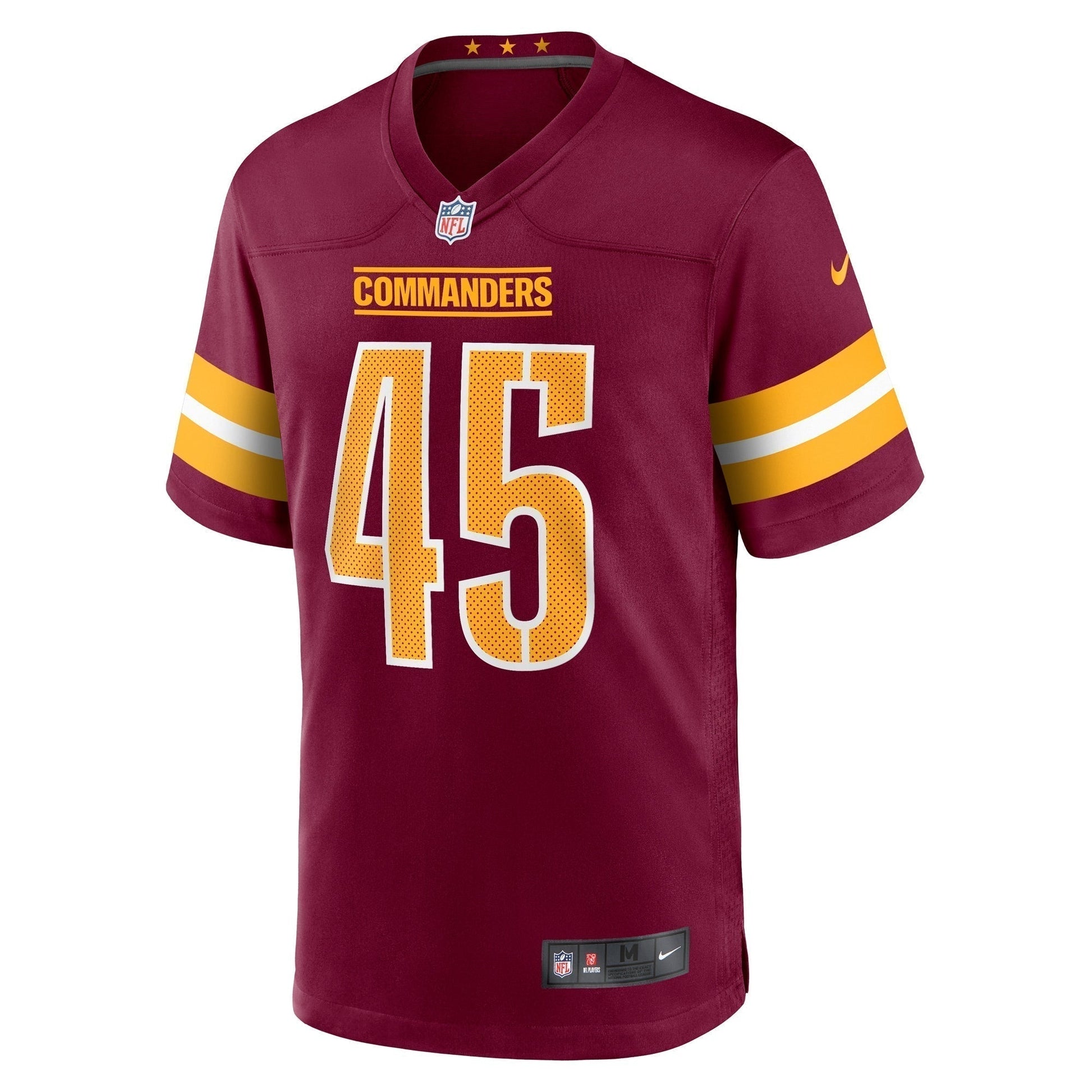 Dominique Hampton Washington Commanders Game Jersey - Burgundy football jersey product view 2