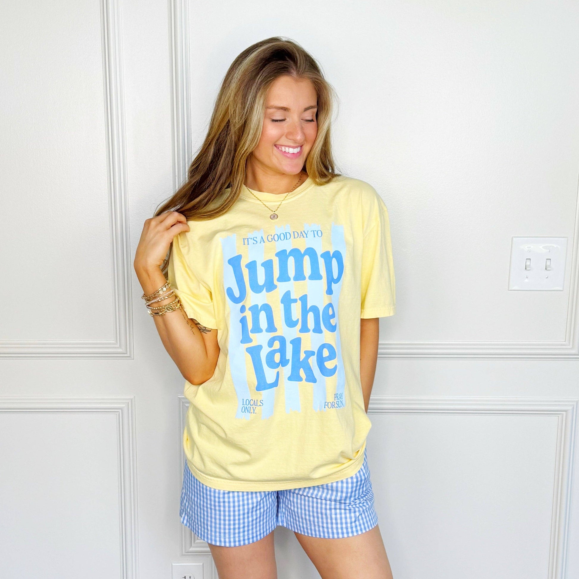 Jump in Lake Tee Unisex T-shirt, Sweatshirt, Hoodie, Long Sleeve Tee - T-Shirt, Sweatshirt, Hoodie