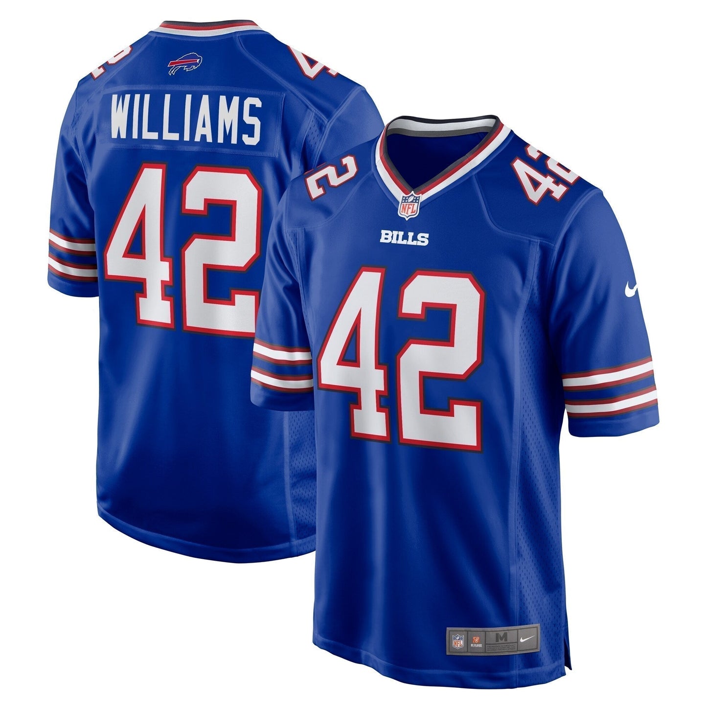 Dorian Williams Buffalo Bills Home Game Jersey - Royal football jersey product view 1