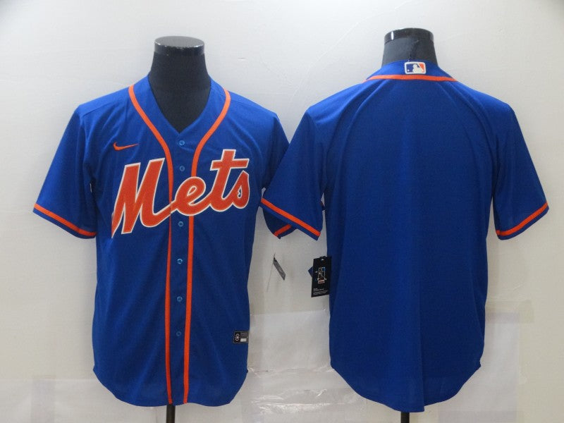 Men's New York Mets1 Royal Alternate Replica Blank Jersey baseball jersey product view 1