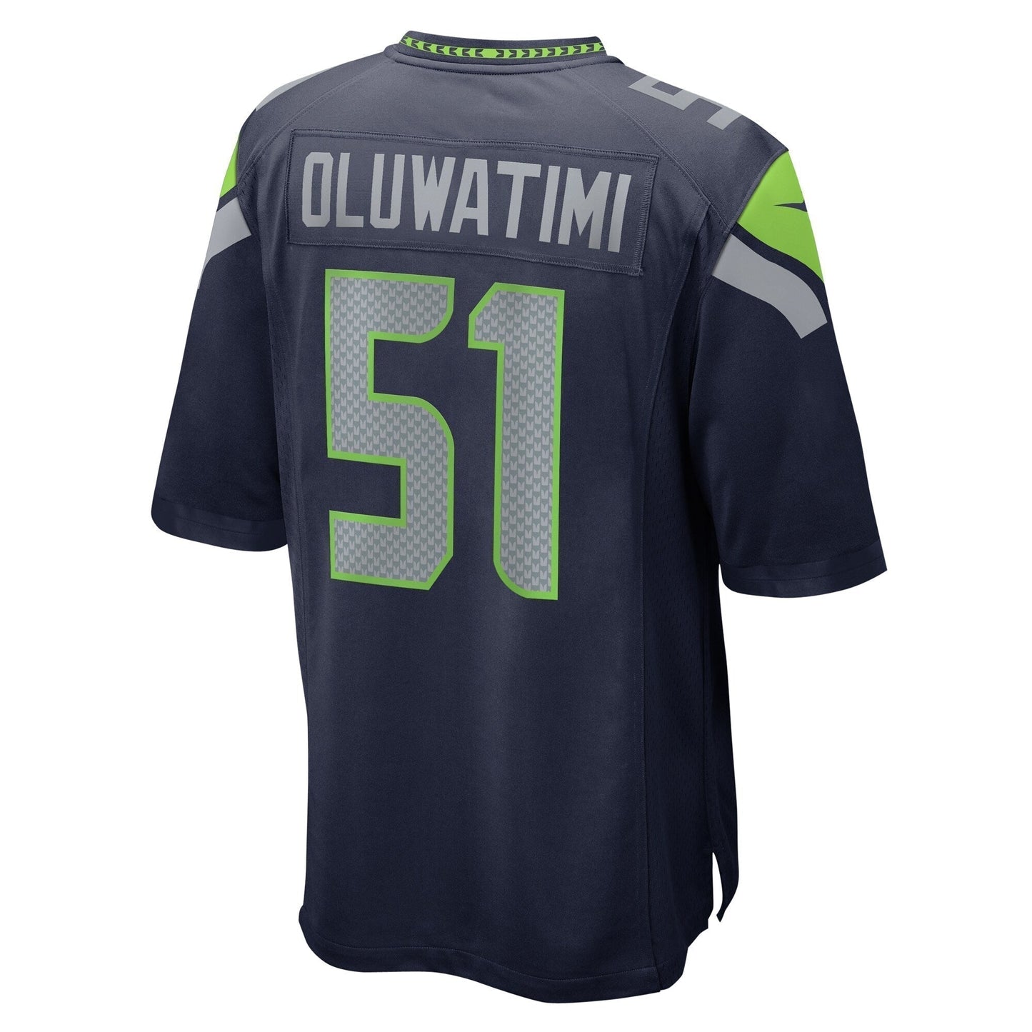 Olu Oluwatimi Seattle Seahawks Game Jersey - College Navy football jersey product view 3