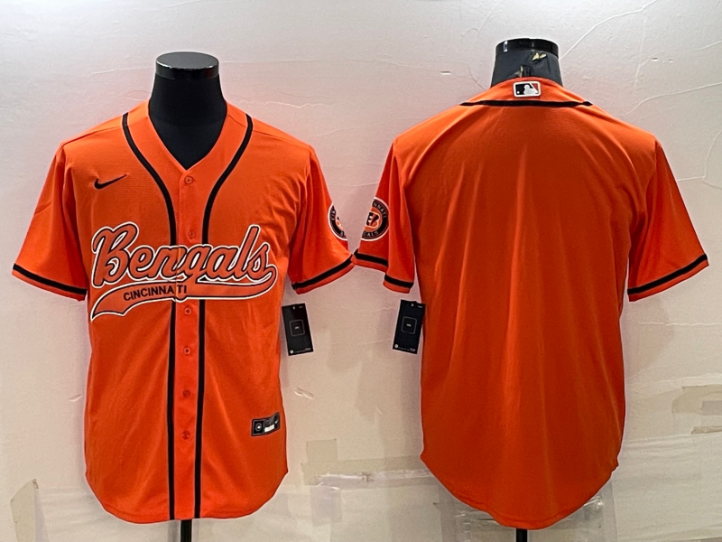 Men's Cincinnati Bengals Orange Blank Jersey football jersey product view 1