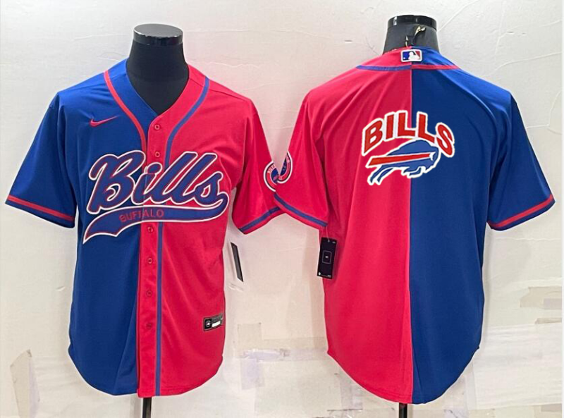 Men's Buffalo Bills Royal/Red Game Jersey football jersey product view 1