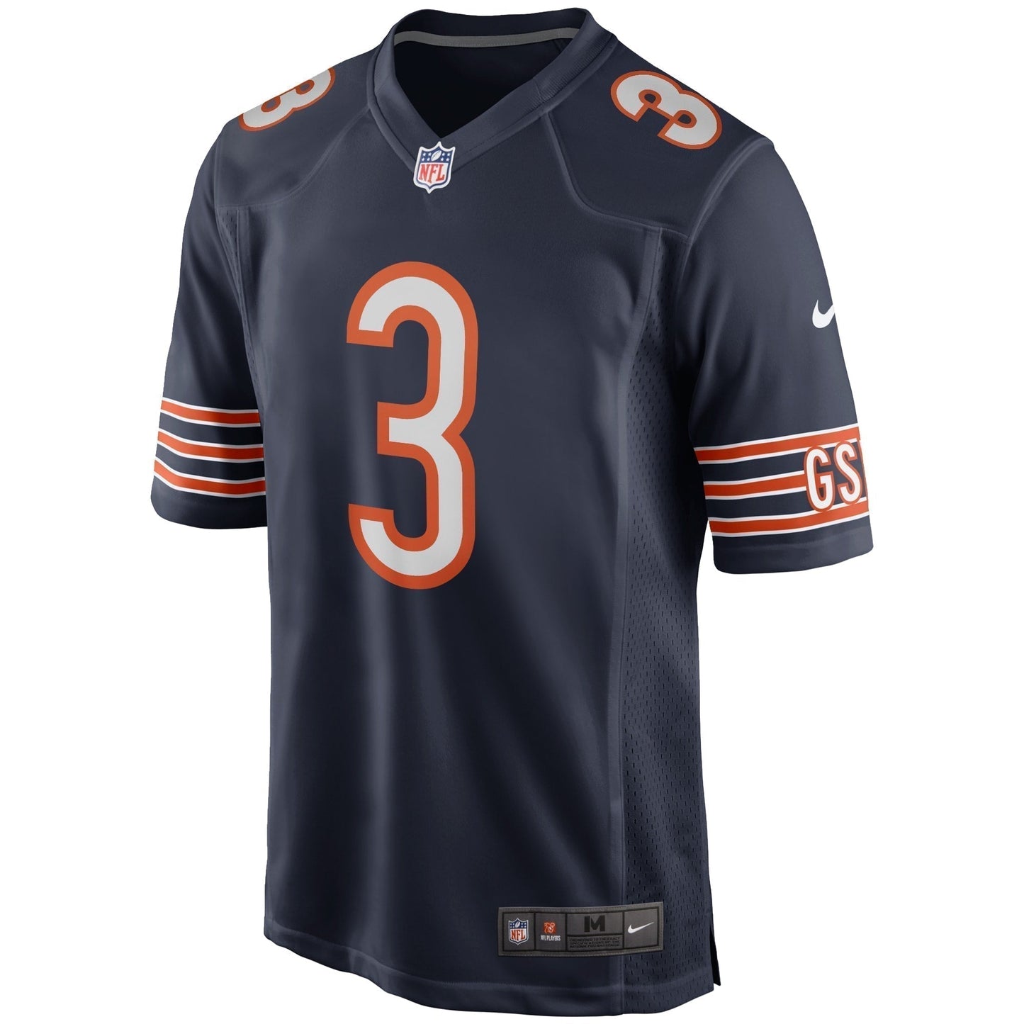 Bronko Nagurski Chicago Bears Game Retired Jersey - Navy football jersey product view 2