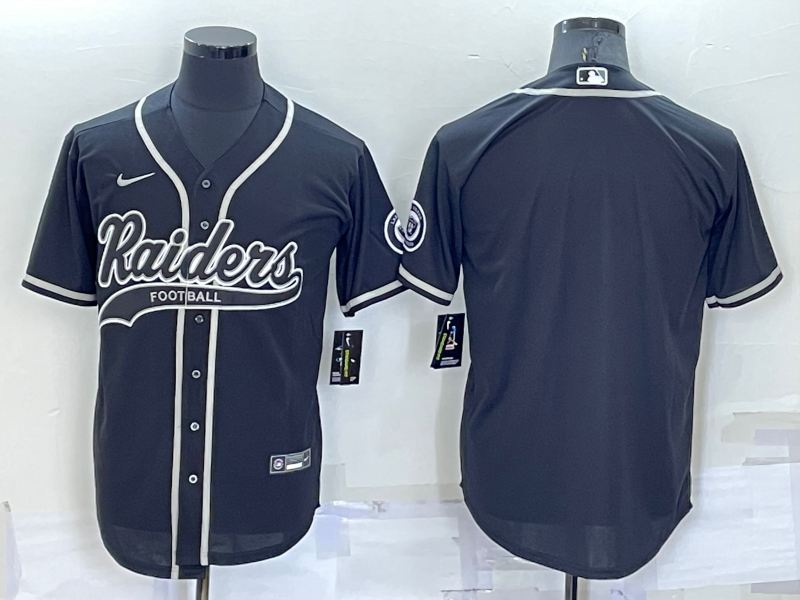 Men's Las Vegas Raiders Black Blank Jersey football jersey product view 1