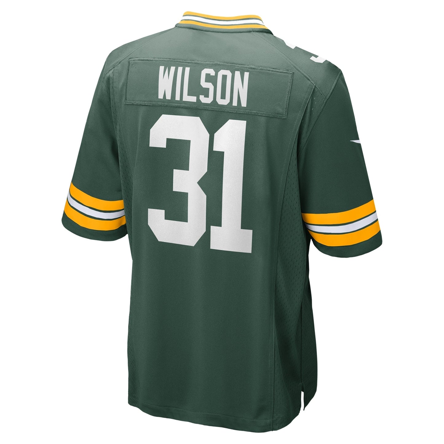 Emanuel Wilson Green Bay Packers Game Jersey - Green football jersey product view 3