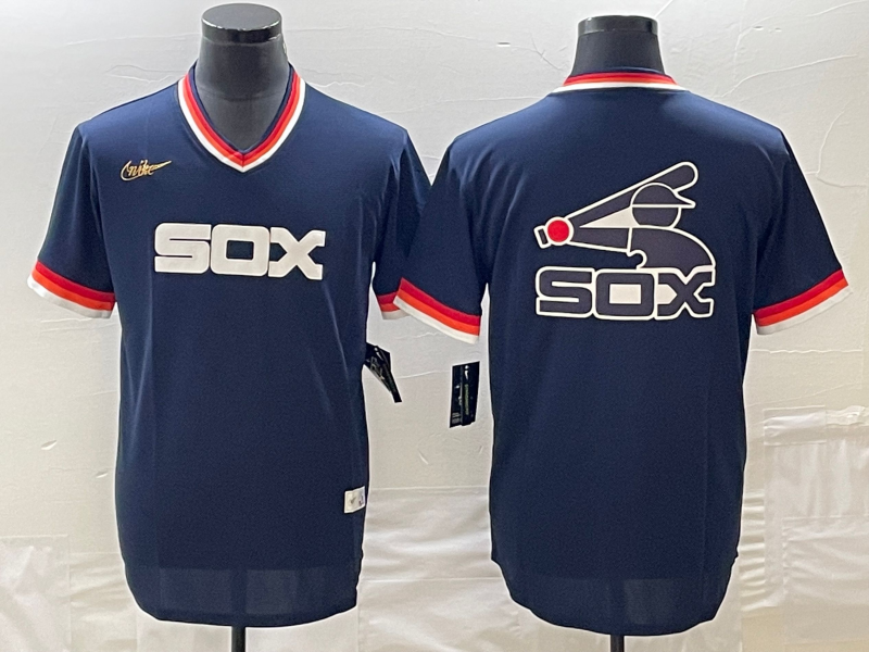 Men's Chicago White Sox Navy Cooperstown Collection Replica Player Jersey1 baseball jersey product view 1