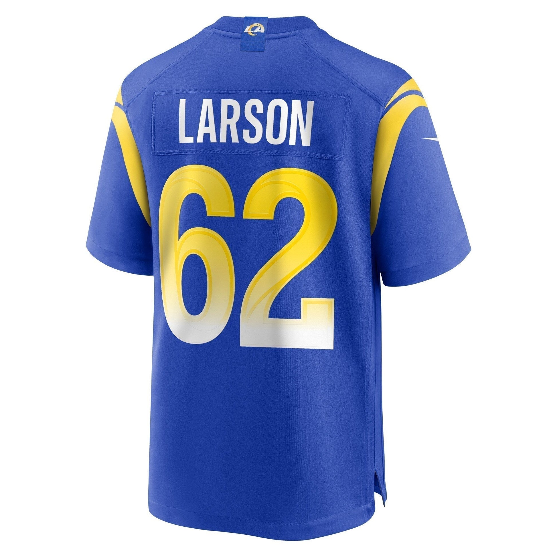 Blake Larson Los Angeles Rams Game Jersey - Royal football jersey product view 3
