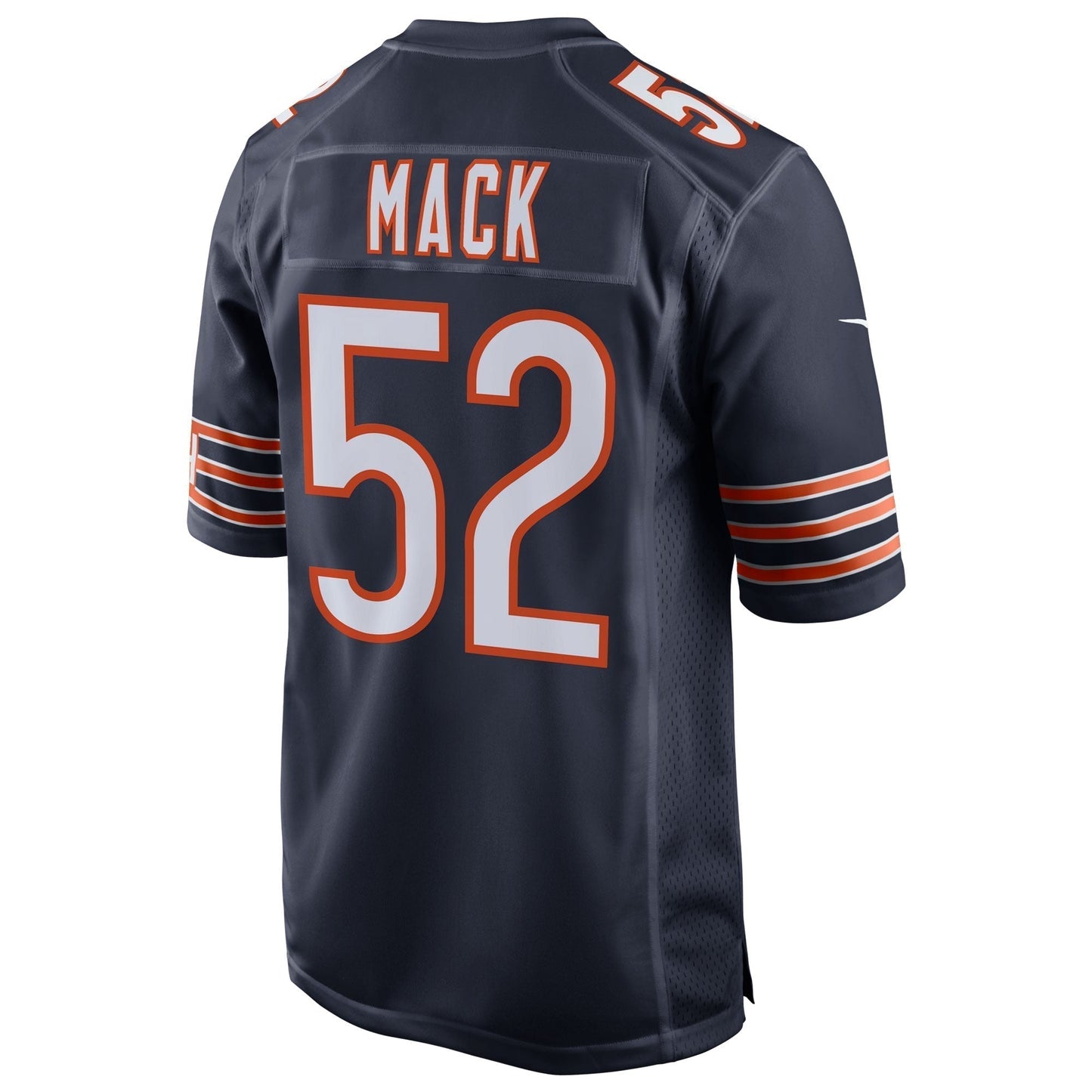 Khalil Mack Chicago Bears Game Jersey - Navy football jersey product view 3