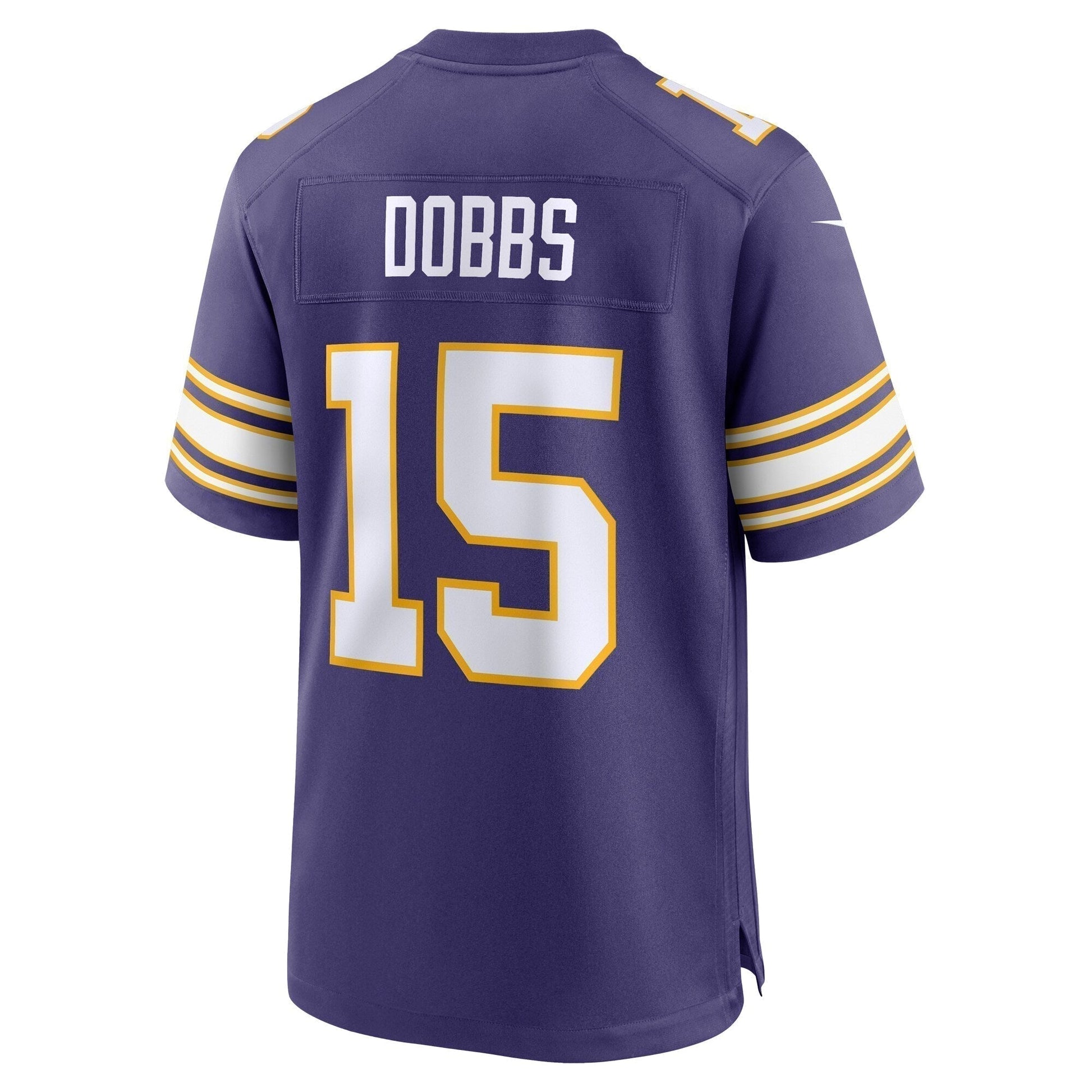 Joshua Dobbs Minnesota Vikings Alternate Game Jersey - Purple football jersey product view 3