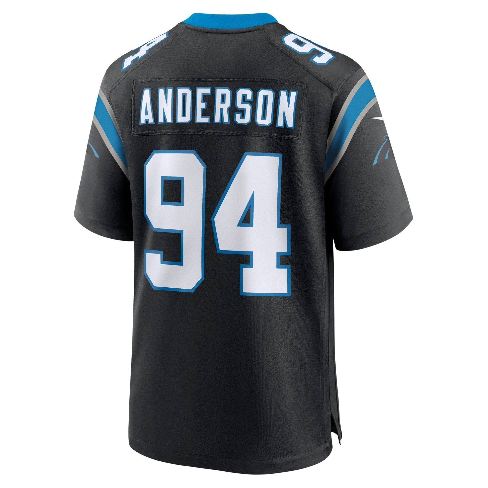 Henry Anderson Carolina Panthers Team Game Jersey - Black football jersey product view 3