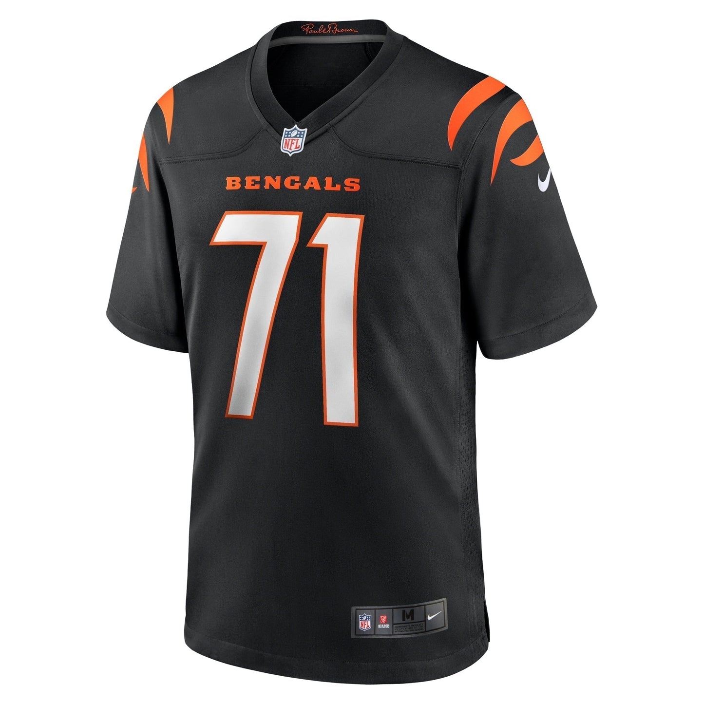 Amarius Mims Cincinnati Bengals Game Jersey - Black football jersey product view 2