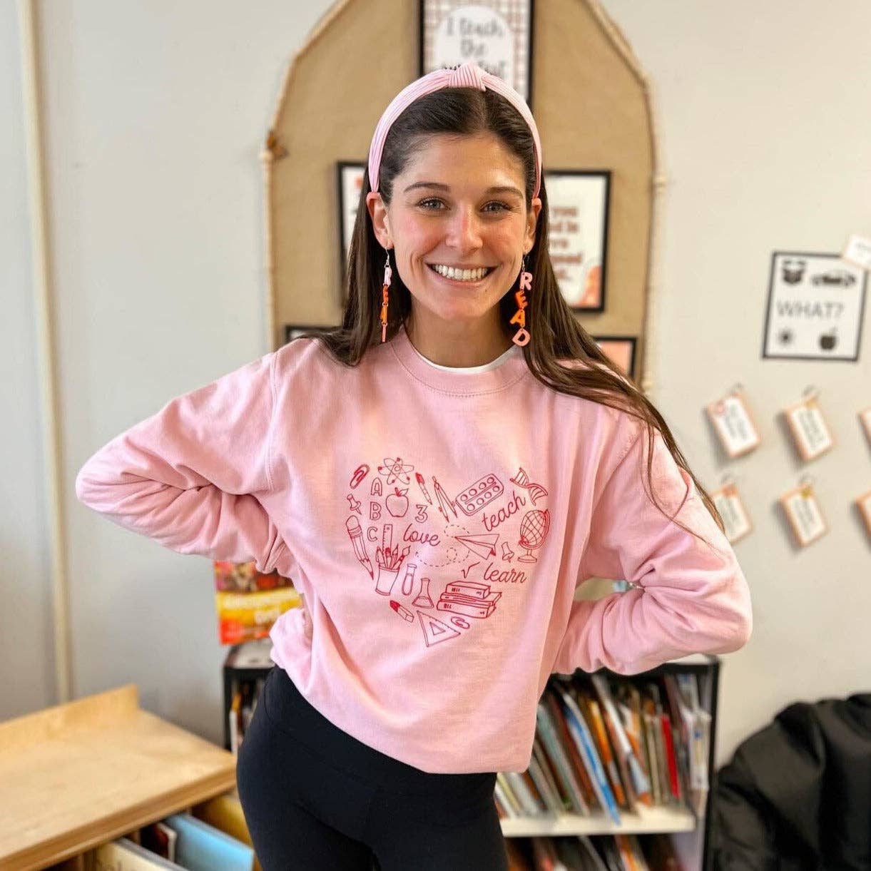 Teacher Doodle Heart Unisex T-shirt, Sweatshirt, Hoodie, Long Sleeve Tee - T-Shirt, Sweatshirt, Hoodie