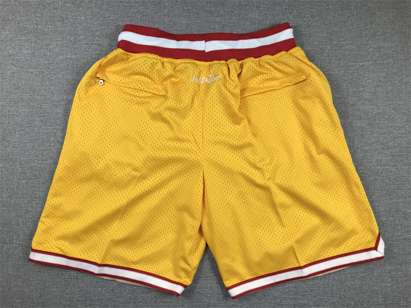 Men's Tampa Bay Buccaneers Yellow Pocket Shorts football jersey product view 2