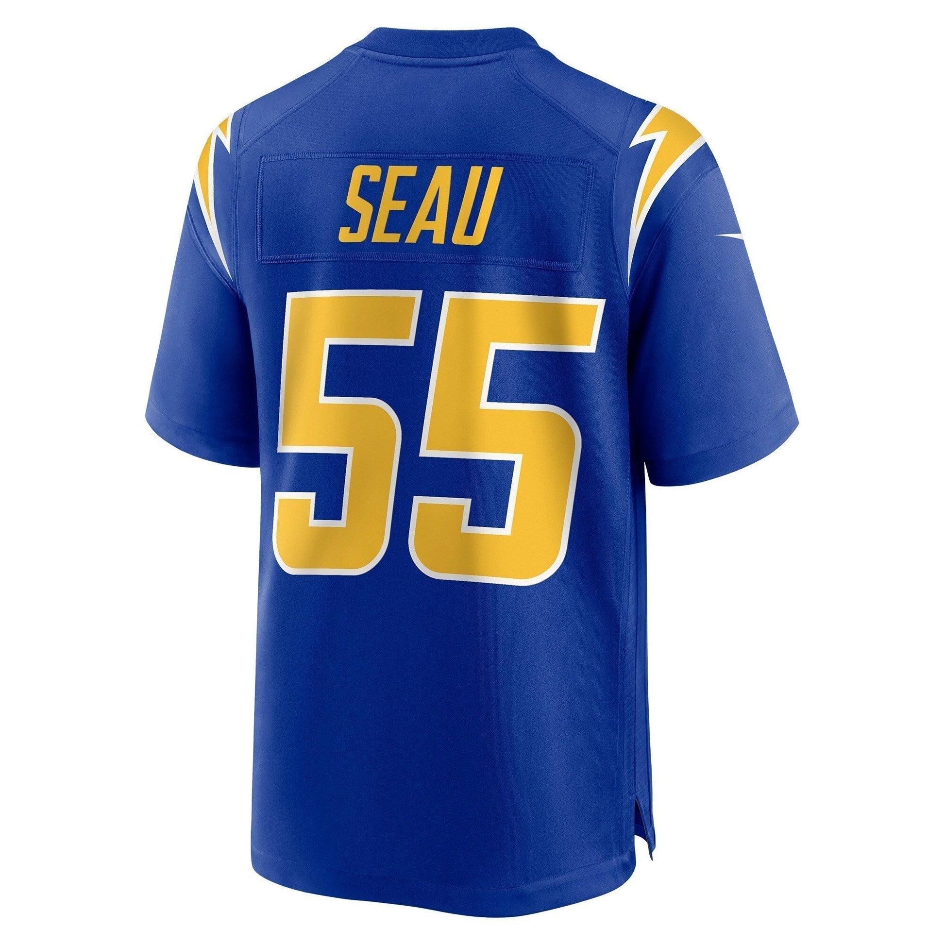 Junior Seau Los Angeles Chargers Retired Alternate Game Jersey - Royal football jersey product view 3