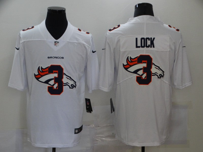 Men's Denver Broncos Drew Lock #3 White Game Player Jersey1 football jersey product view 1