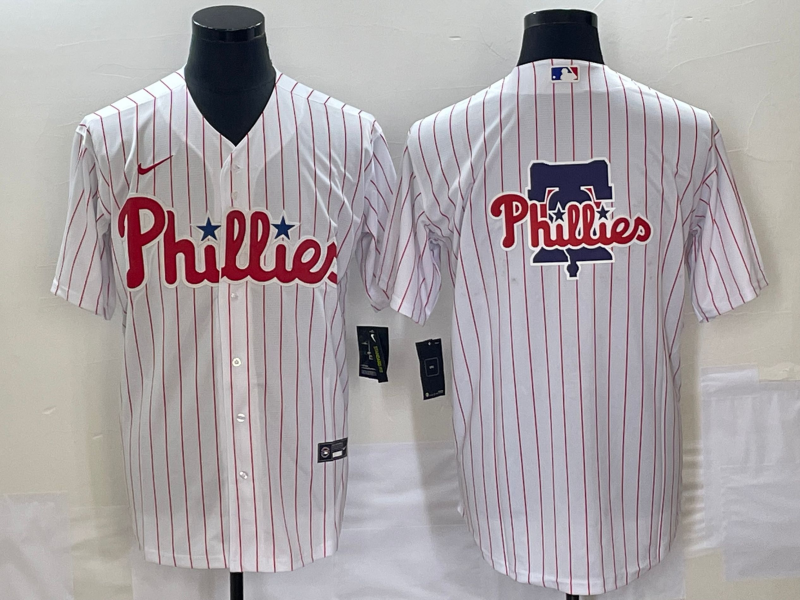 Men's Philadelphia Phillies White Home Replica Team Jersey baseball jersey product view 1