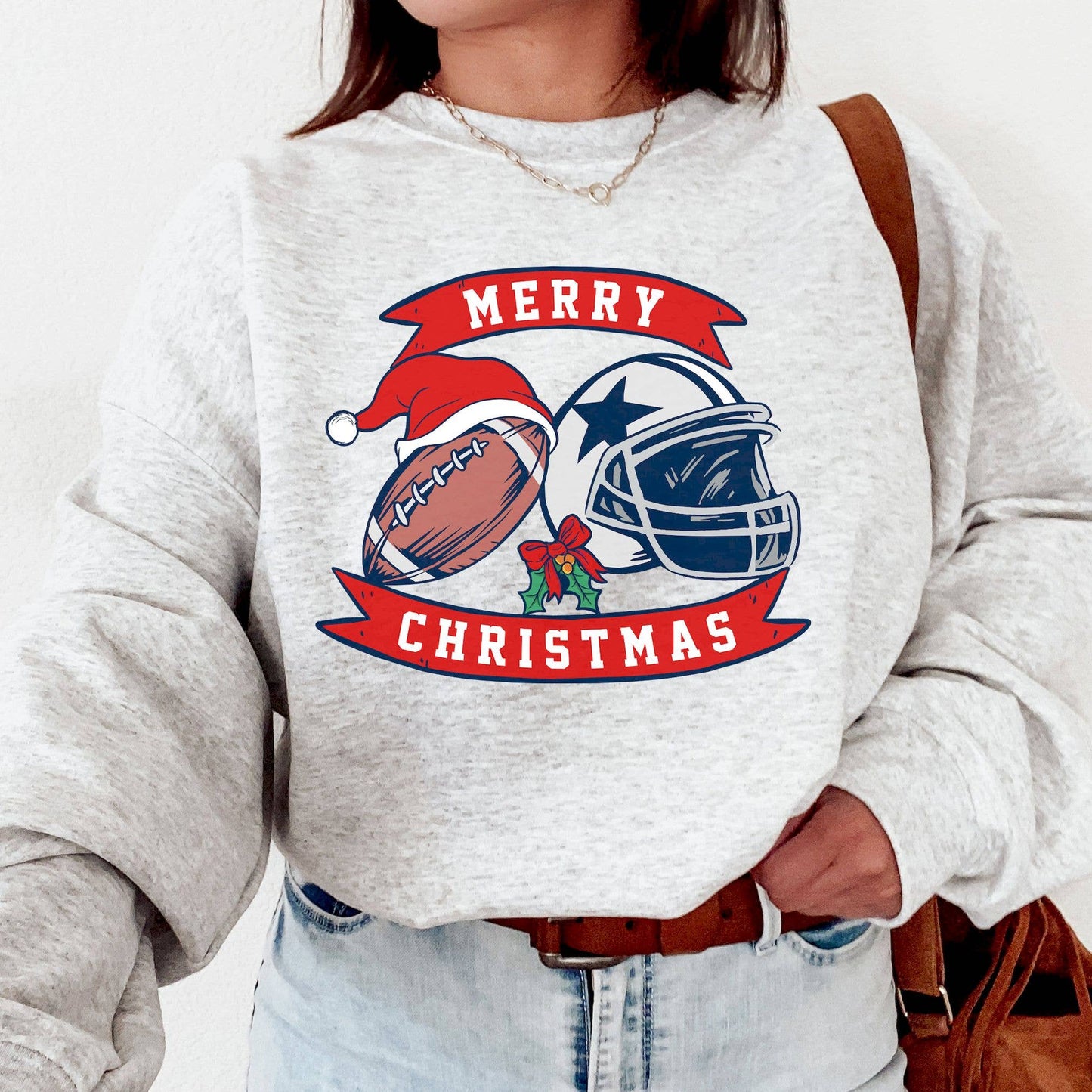 Dallas Cowboys Christmas Crewneck Sweatshirt For Fans Unisex T-shirt, Sweatshirt, Hoodie, Long Sleeve Tee - T-Shirt, Sweatshirt, Hoodie