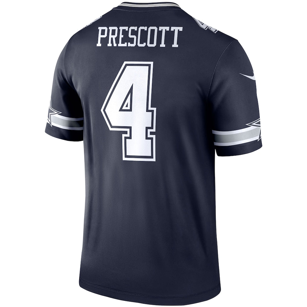 D.Cowboys #4 Dak Prescott Navy Legend Player Performance Top Jersey football jersey product view 1